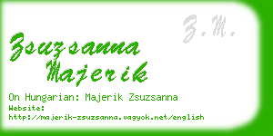 zsuzsanna majerik business card